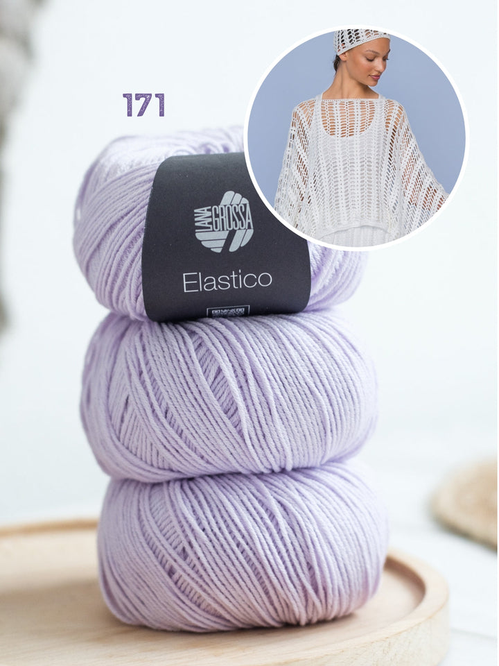 Häkelpaket Elastico Mütze und Poncho