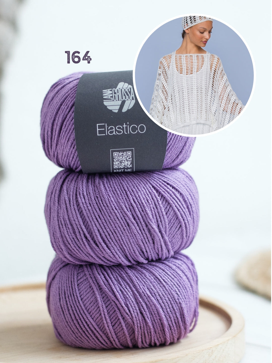 Häkelpaket Elastico Mütze und Poncho