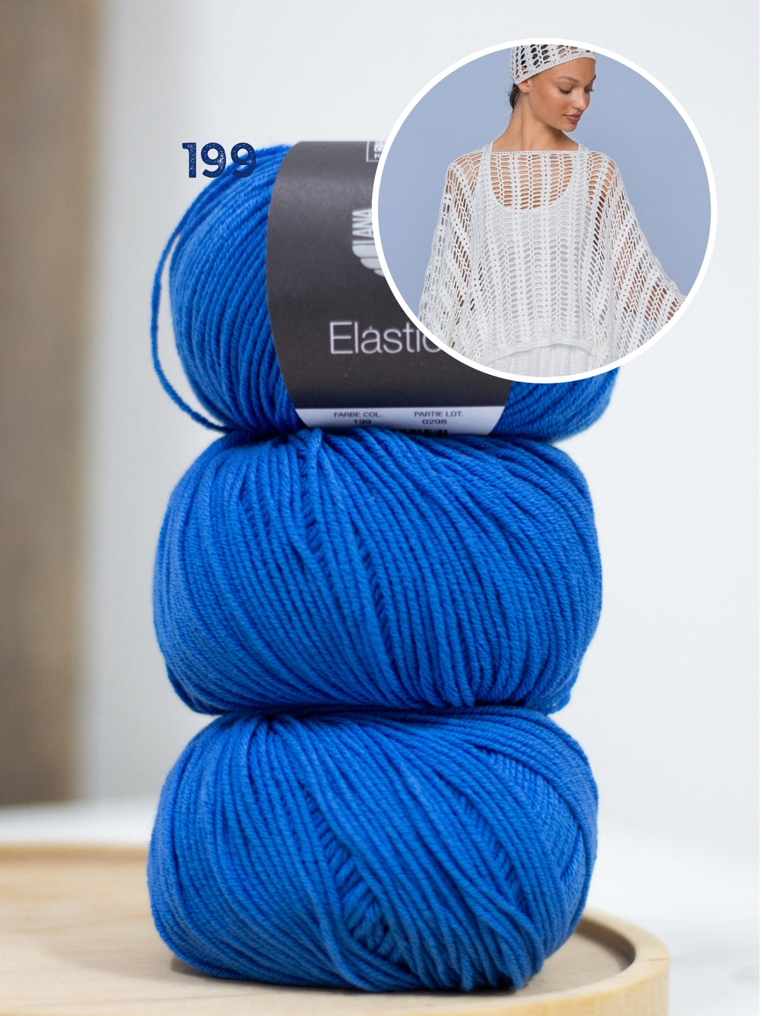 Häkelpaket Elastico Mütze und Poncho