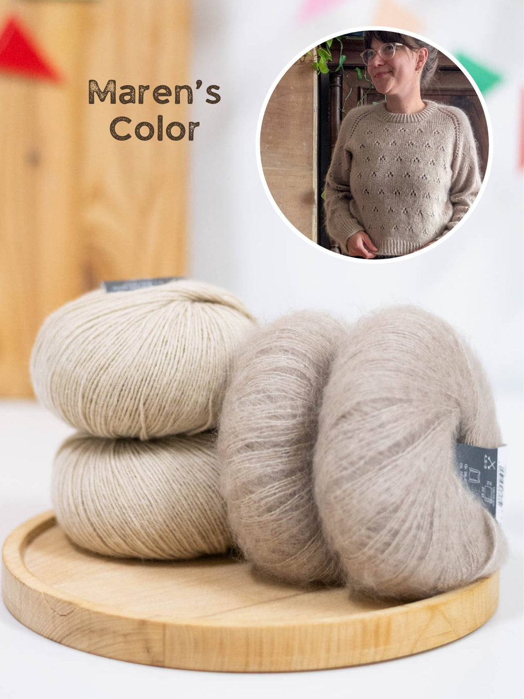 Strickpaket Lillie Sweater - Kolibri by Johanna