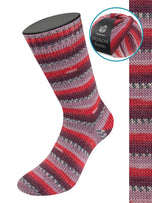 6042 Schwarzrot/Burgund/Dunkelrot/Mauve/Antik-violett/Dunkel-/Silbergrau
