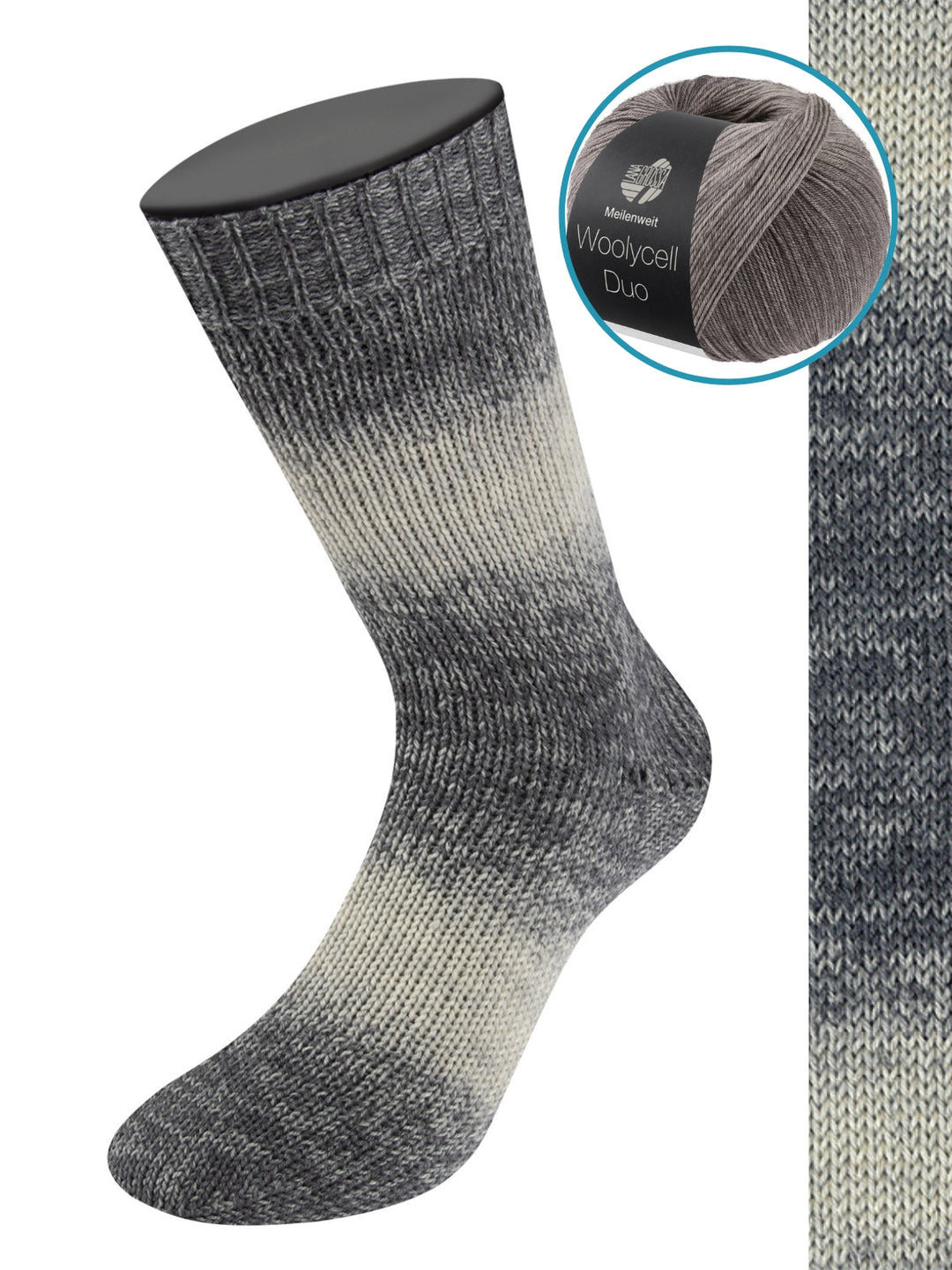 Woolycell Duo 6012 Hell-/Mittel-/Dunkelgrau