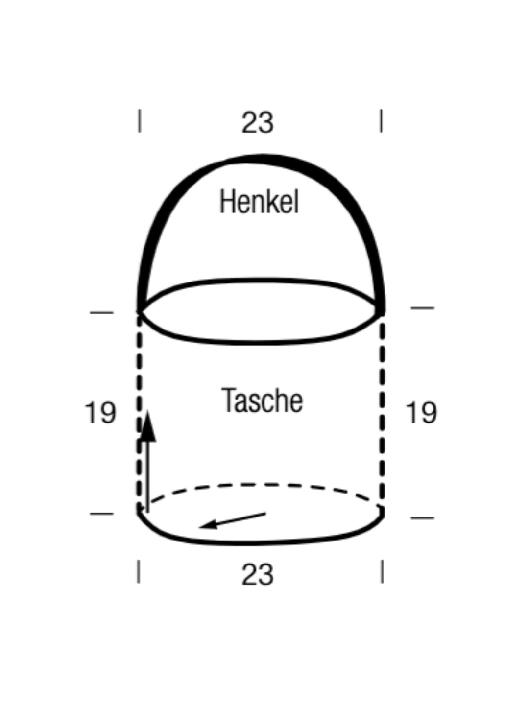 Häkelpaket Tessera Henkeltasche im Noppenmuster