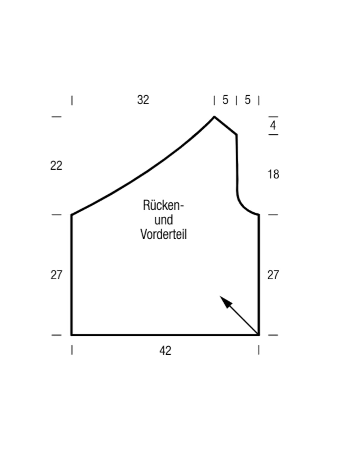 Häkelpaket Filo Lurex Asymmetrisches Top
