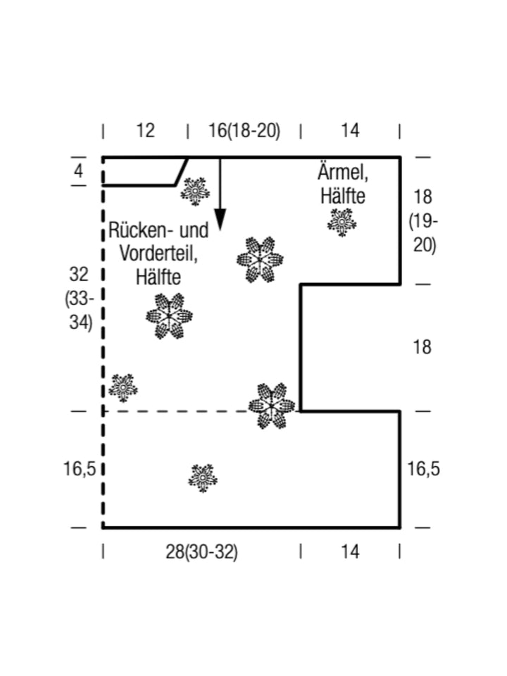 Häkelpaket Cotonella Shirt mit Blüten