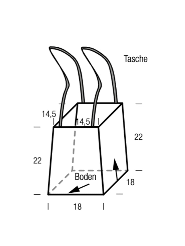 Häkelpaket Diversa Henkeltasche im Muschelmuster