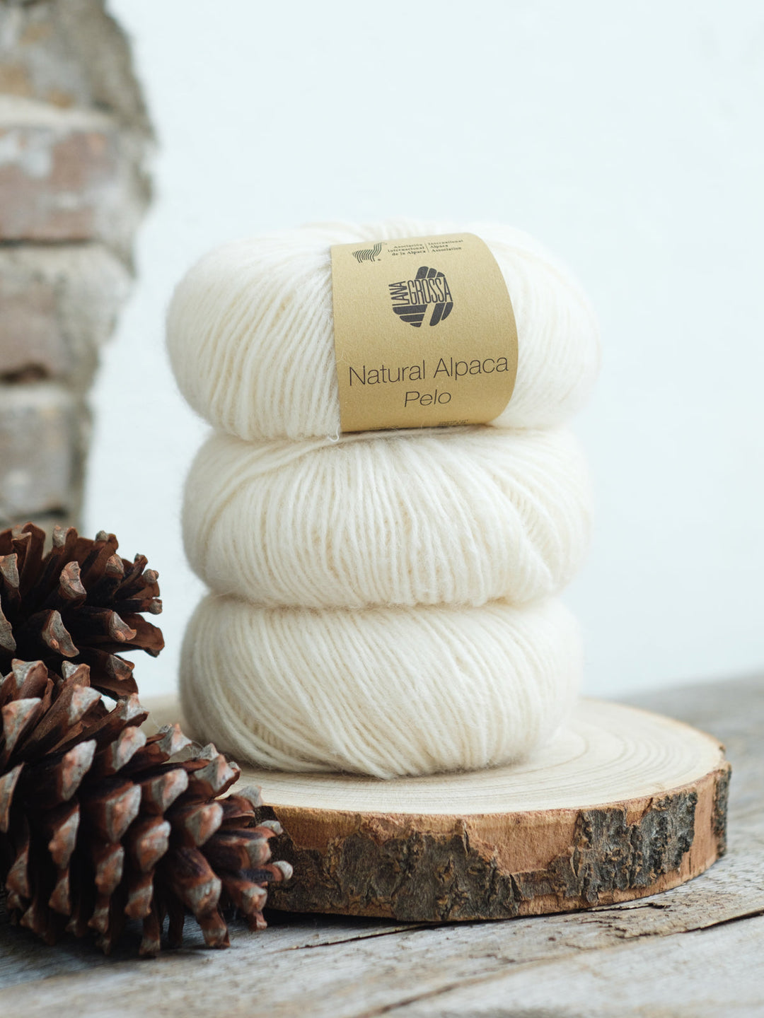 Natural Alpaca Pelo 001 Rohweiß