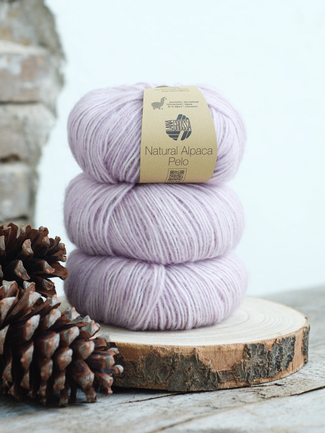 Natural Alpaca Pelo 012 Lila meliert
