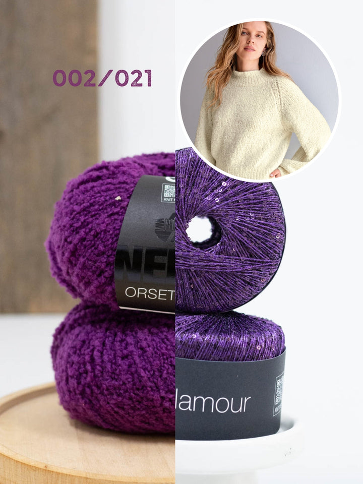 Strickpaket Orsettini &amp; Glamour Raglan-Pullover