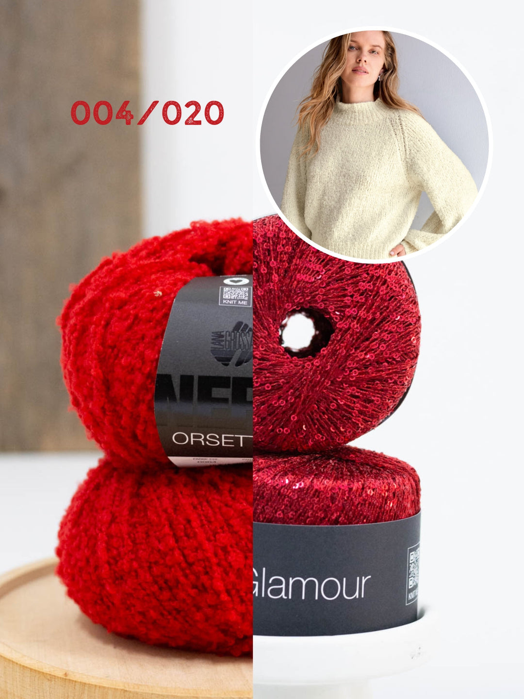 Strickpaket Orsettini &amp; Glamour Raglan-Pullover