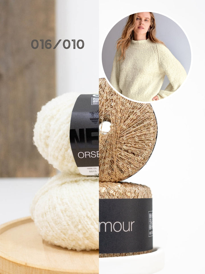 Strickpaket Orsettini &amp; Glamour Raglan-Pullover