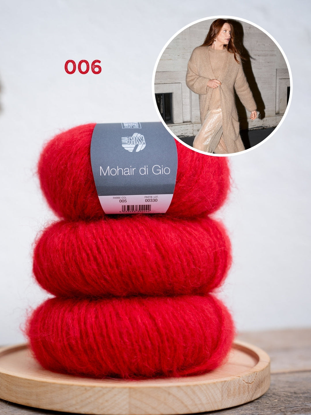 Strickpaket Mohair di Gio Mantel