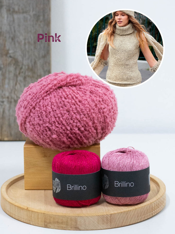 Strickpaket Orsettini Brillino Top mit Rollkragen