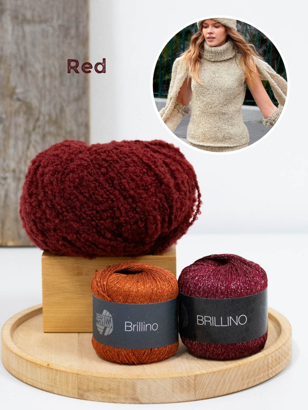Strickpaket Orsettini Brillino Top mit Rollkragen