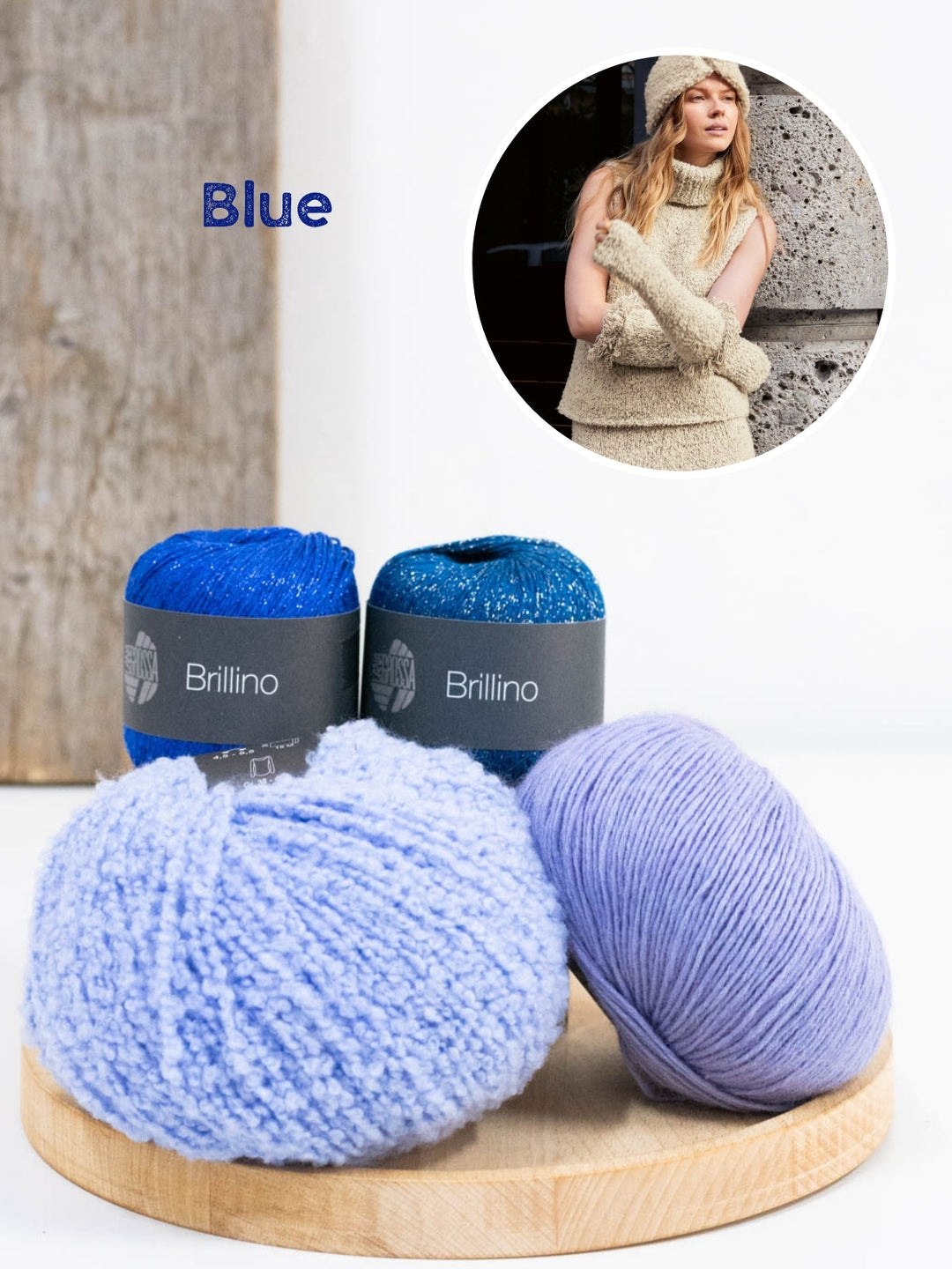 Strickpaket Orsettini Brillino Ecopuno Armstulpen