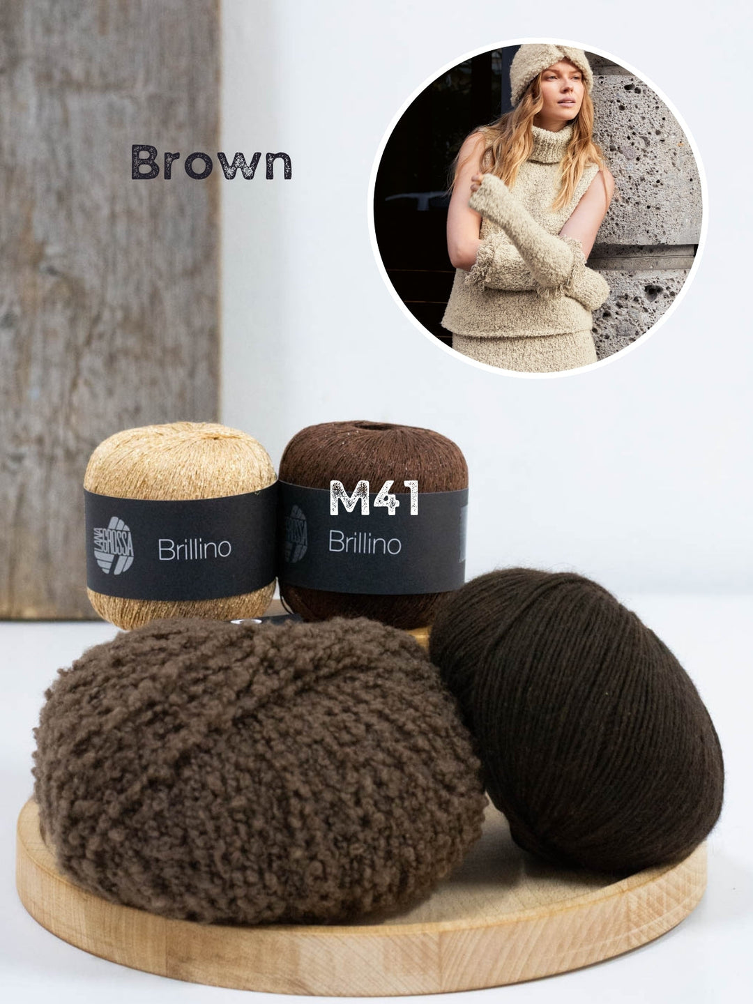 Strickpaket Orsettini Brillino Ecopuno Armstulpen
