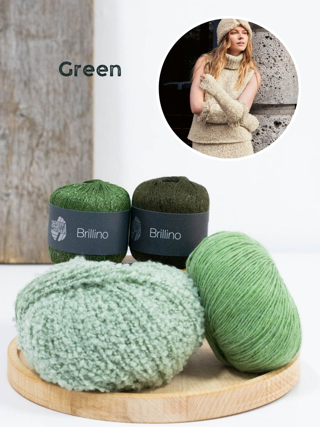 Strickpaket Orsettini Brillino Ecopuno Armstulpen
