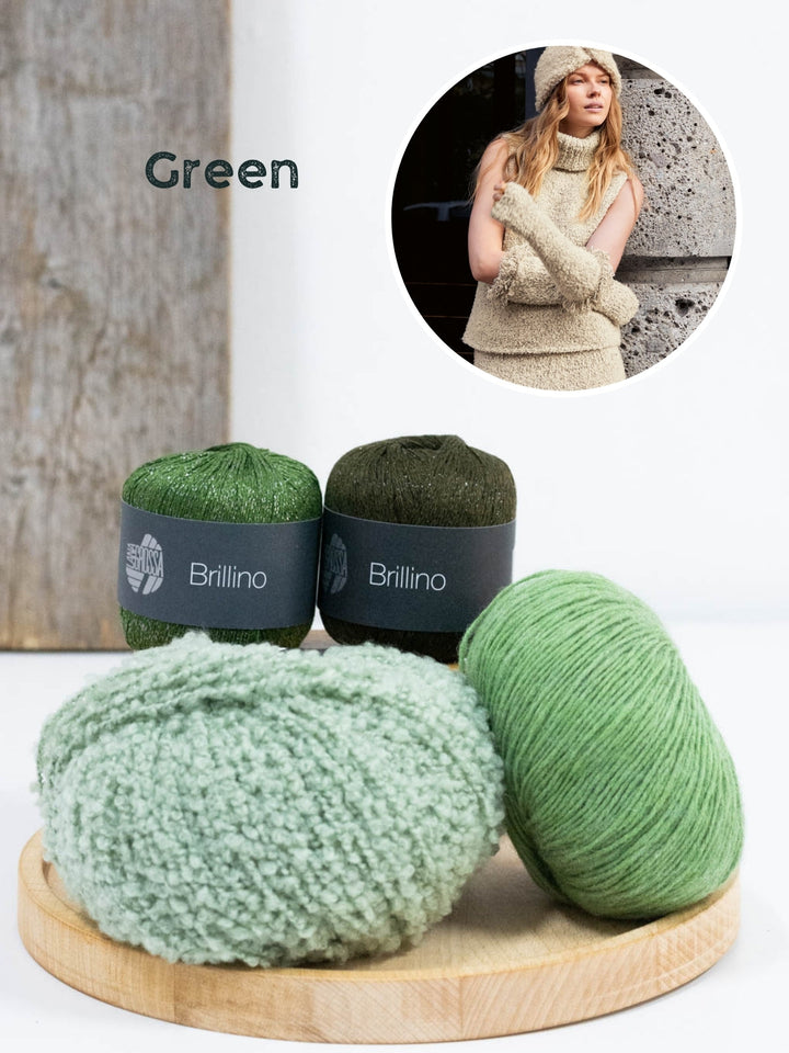 Strickpaket Orsettini Brillino Ecopuno Armstulpen