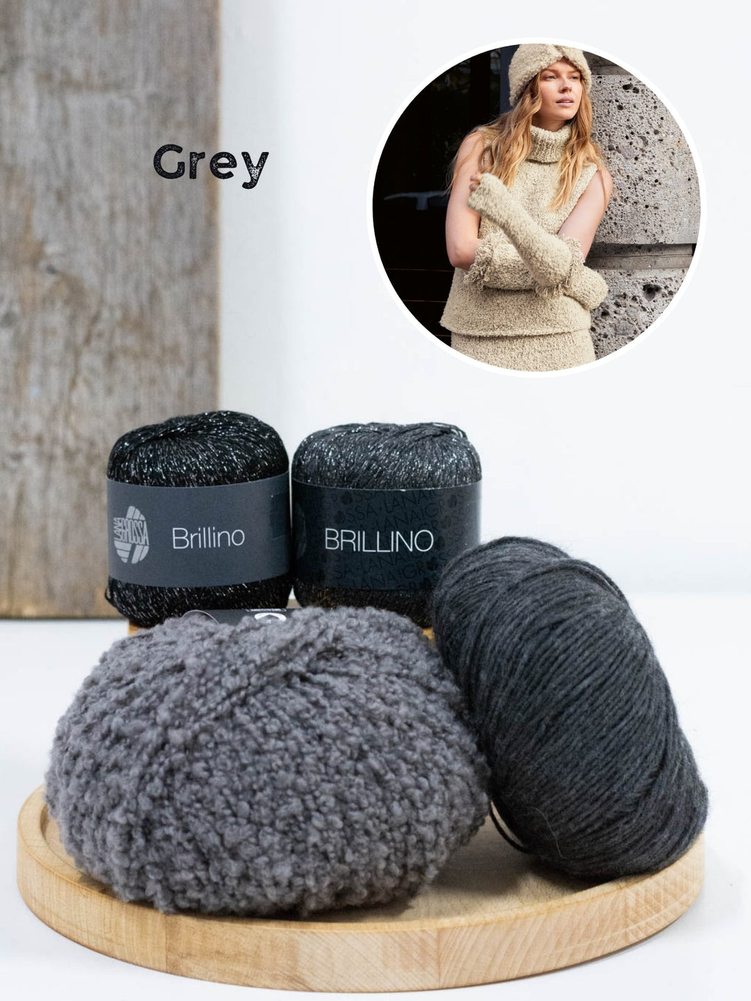 Strickpaket Orsettini Brillino Ecopuno Armstulpen