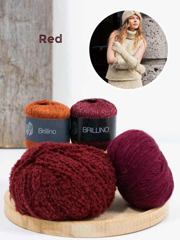 Strickpaket Orsettini Brillino Ecopuno Armstulpen