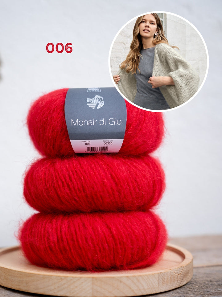 Strickpaket Mohair di Gio Cardigan