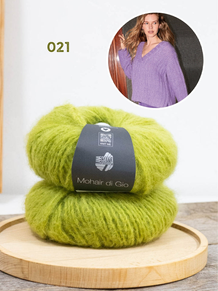 Strickpaket Mohair di Gio V-Pullover