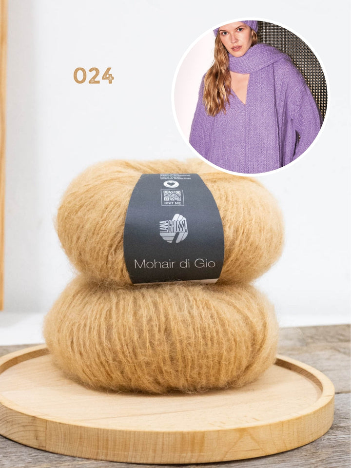 Strickpaket Mohair di Gio Schal