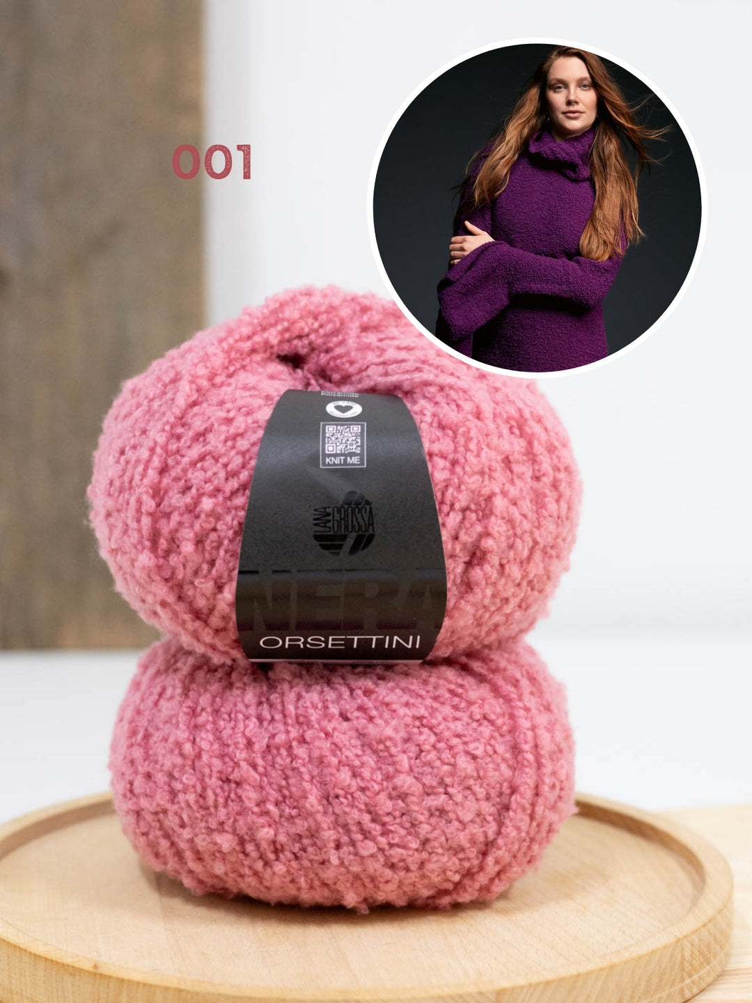Strickpaket Orsettini Pullover mit Trompetenärmeln