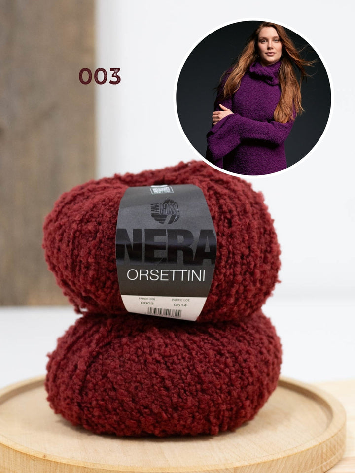 Strickpaket Orsettini Pullover mit Trompetenärmeln