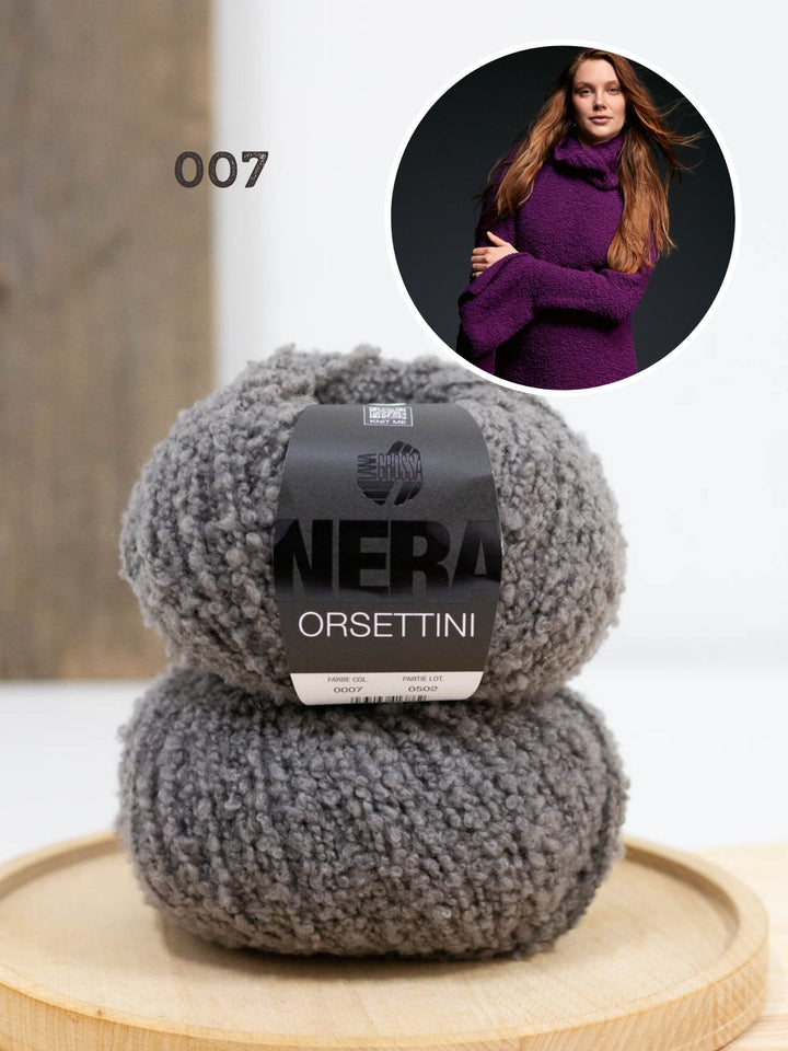 Strickpaket Orsettini Pullover mit Trompetenärmeln
