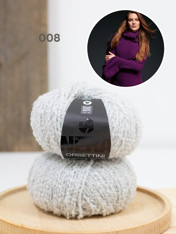 Strickpaket Orsettini Pullover mit Trompetenärmeln