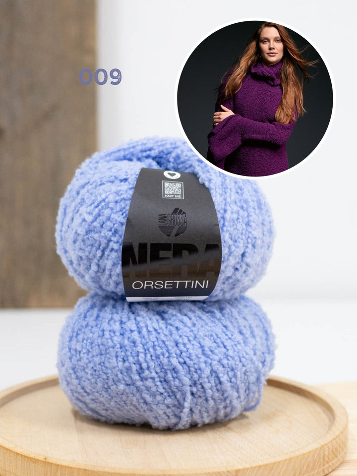 Strickpaket Orsettini Pullover mit Trompetenärmeln