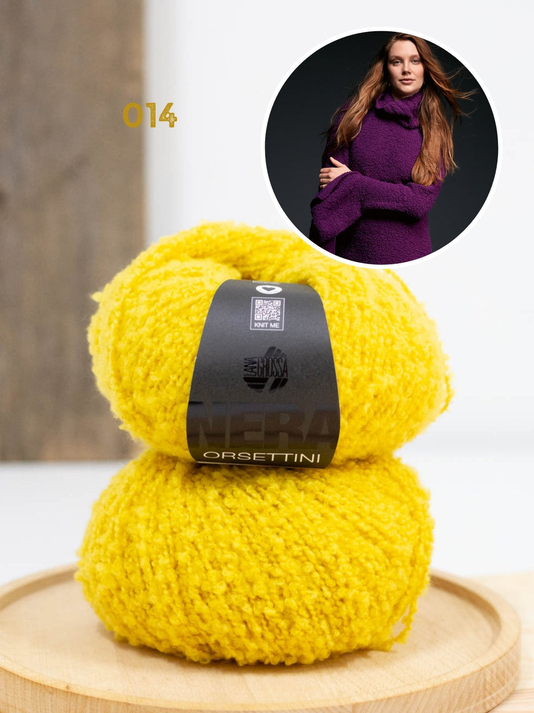 Strickpaket Orsettini Pullover mit Trompetenärmeln