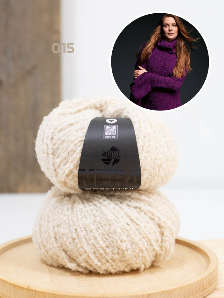 Strickpaket Orsettini Pullover mit Trompetenärmeln