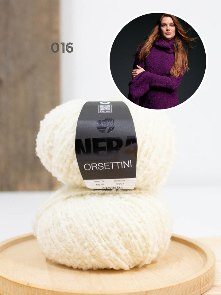Strickpaket Orsettini Pullover mit Trompetenärmeln