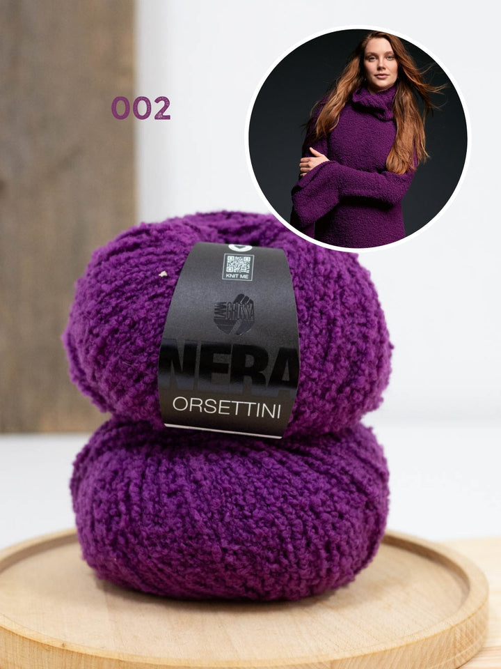 Strickpaket Orsettini Pullover mit Trompetenärmeln