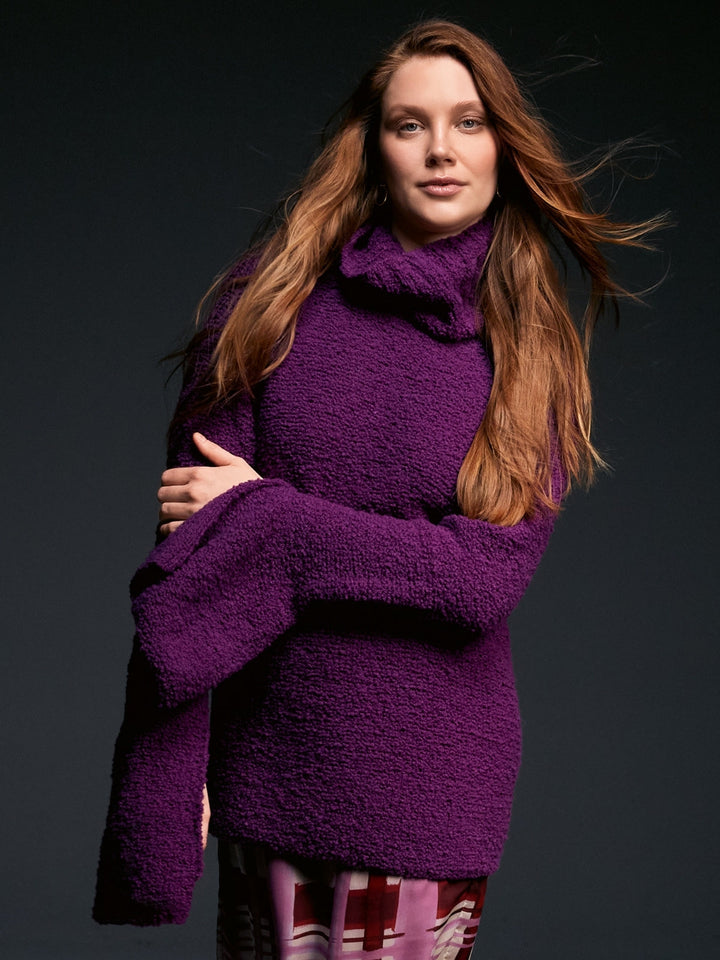 Strickpaket Orsettini Pullover mit Trompetenärmeln