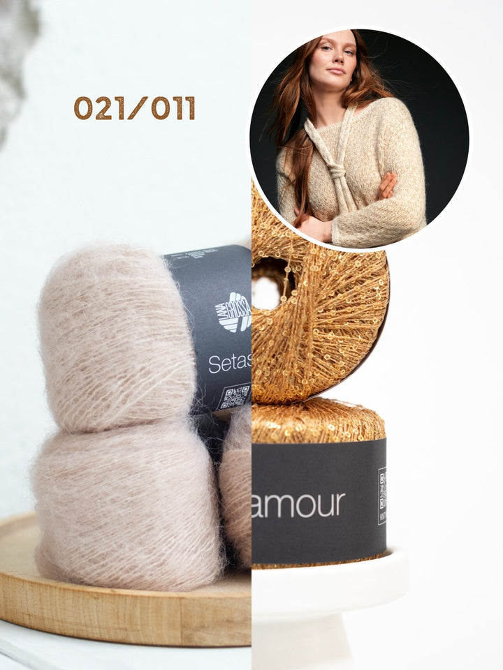 Strickpaket Setasuri &amp; Glamour Schal
