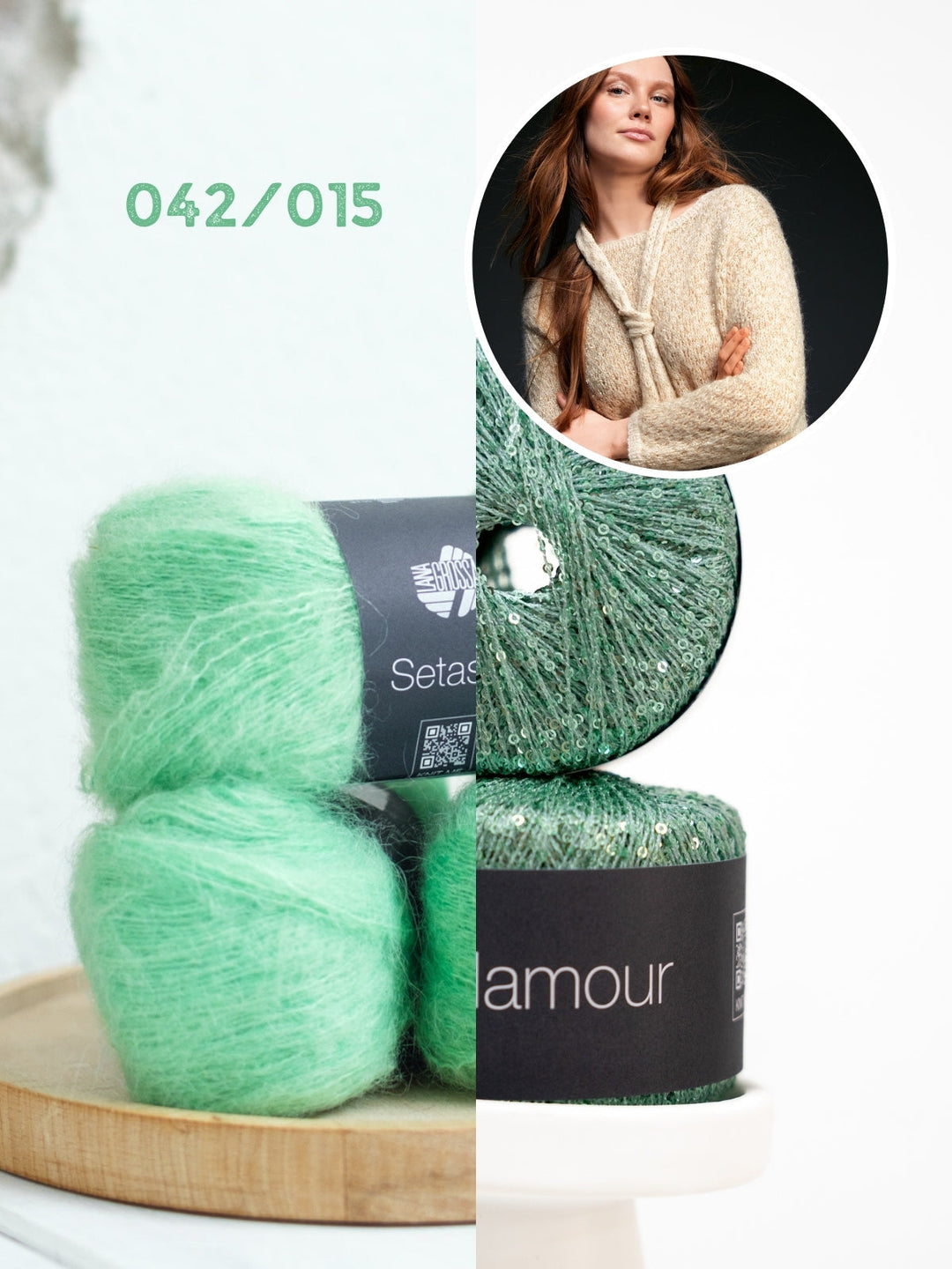 Strickpaket Setasuri &amp; Glamour Schal