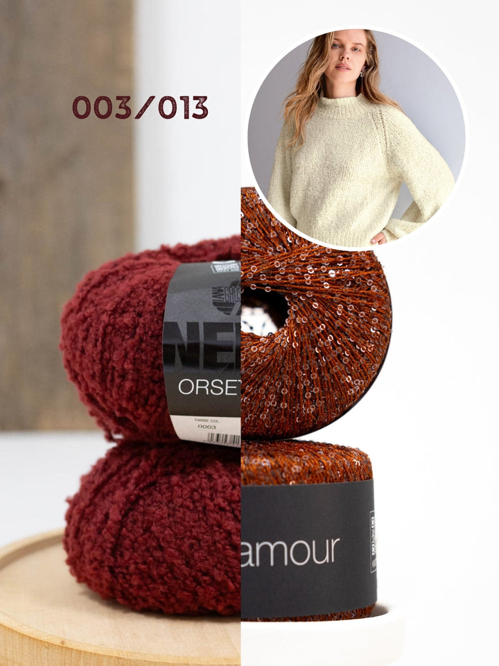 Strickpaket Orsettini &amp; Glamour Raglan-Pullover