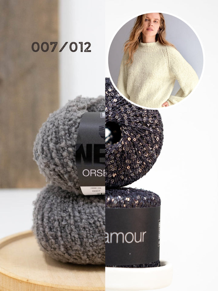 Strickpaket Orsettini &amp; Glamour Raglan-Pullover