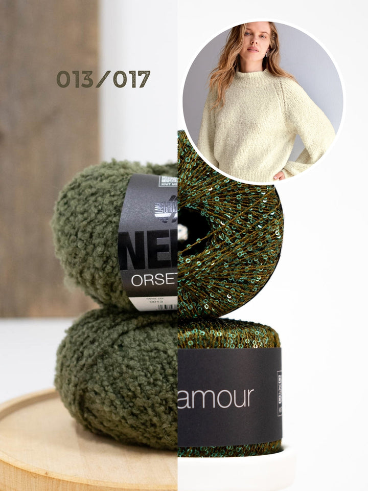 Strickpaket Orsettini &amp; Glamour Raglan-Pullover