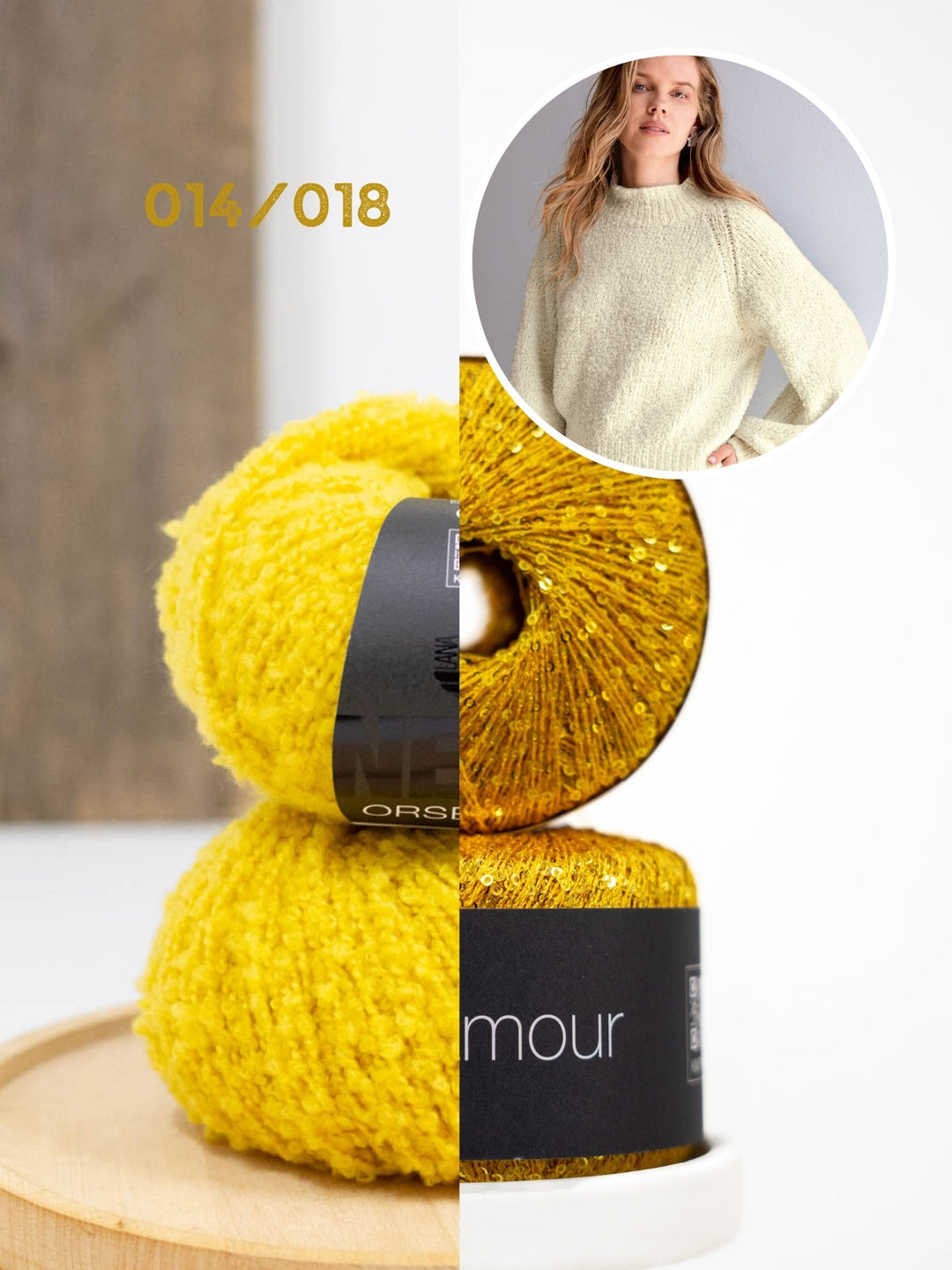 Strickpaket Orsettini &amp; Glamour Raglan-Pullover