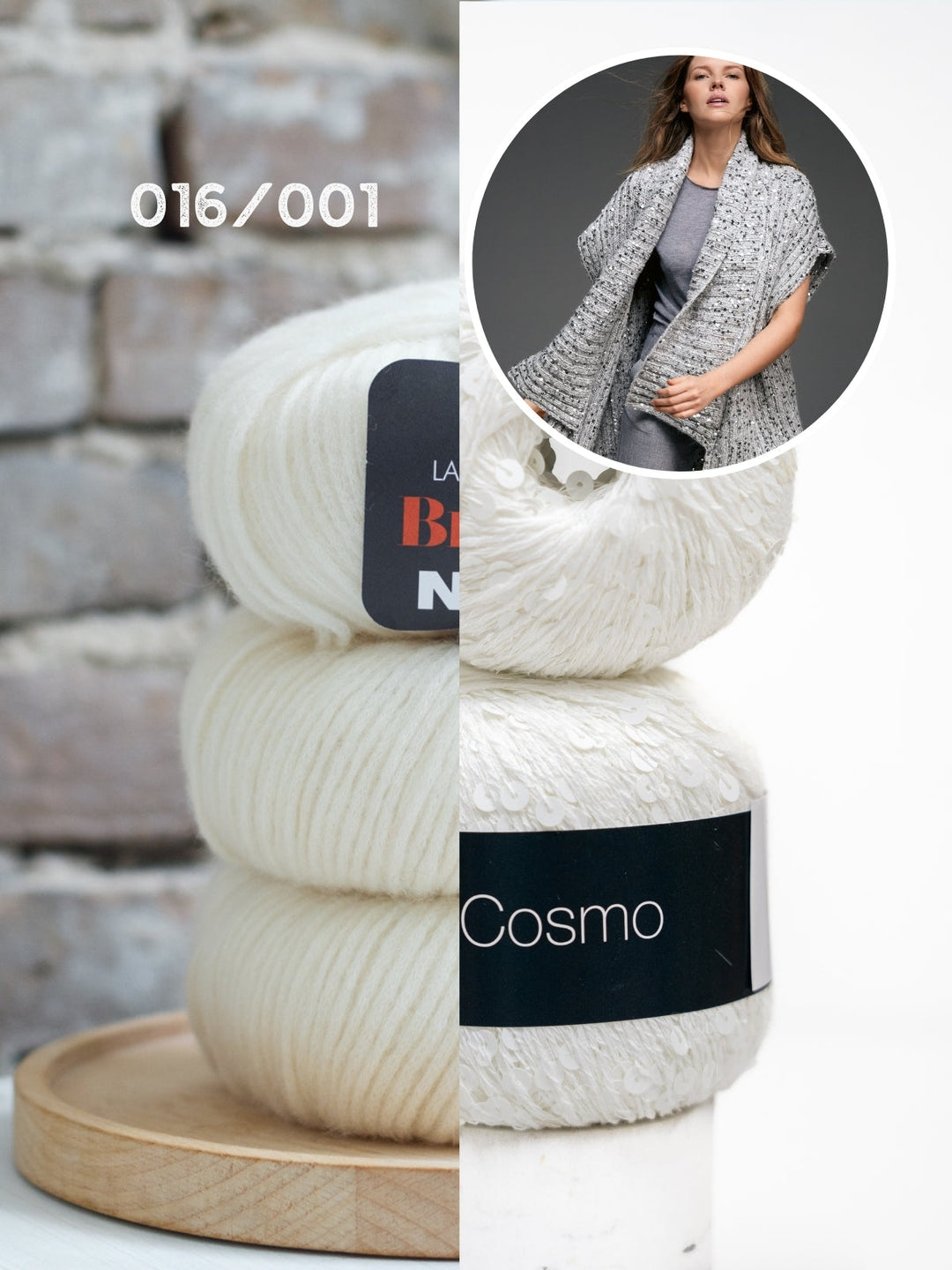 Strickpaket Brigitte No. 2 &amp; Cosmo Weste