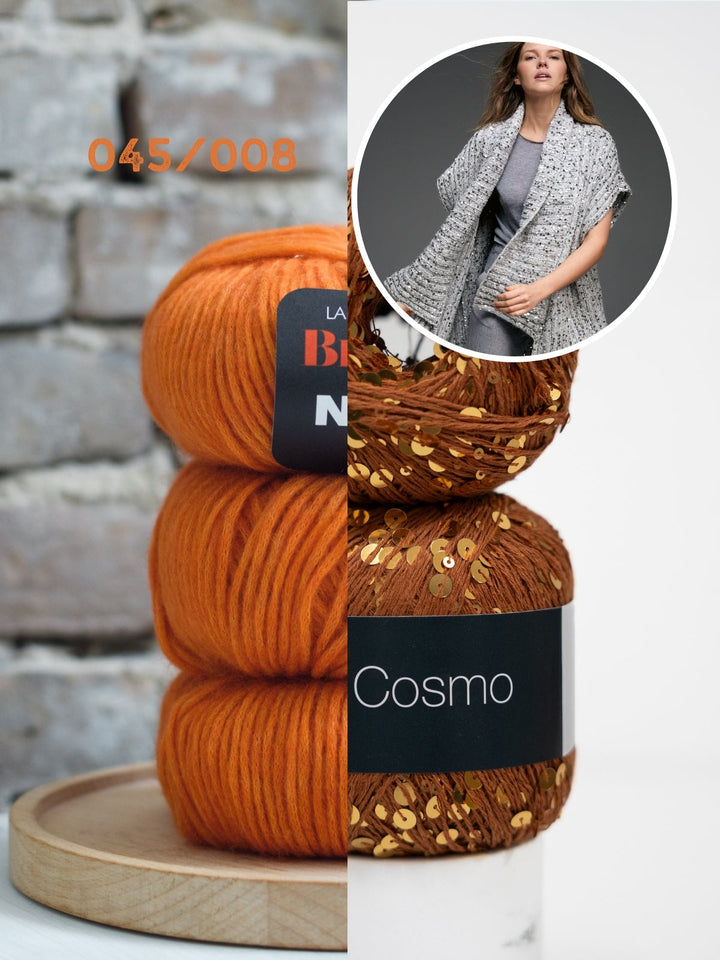Strickpaket Brigitte No. 2 &amp; Cosmo Weste