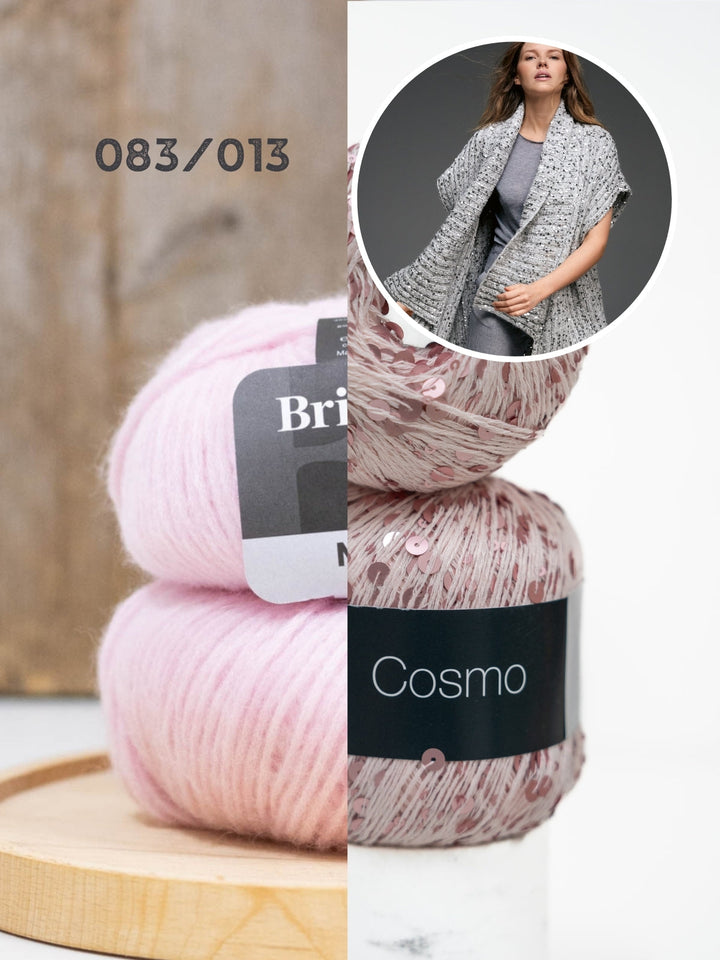 Strickpaket Brigitte No. 2 &amp; Cosmo Weste