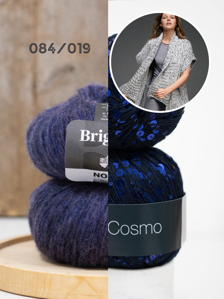 Strickpaket Brigitte No. 2 &amp; Cosmo Weste