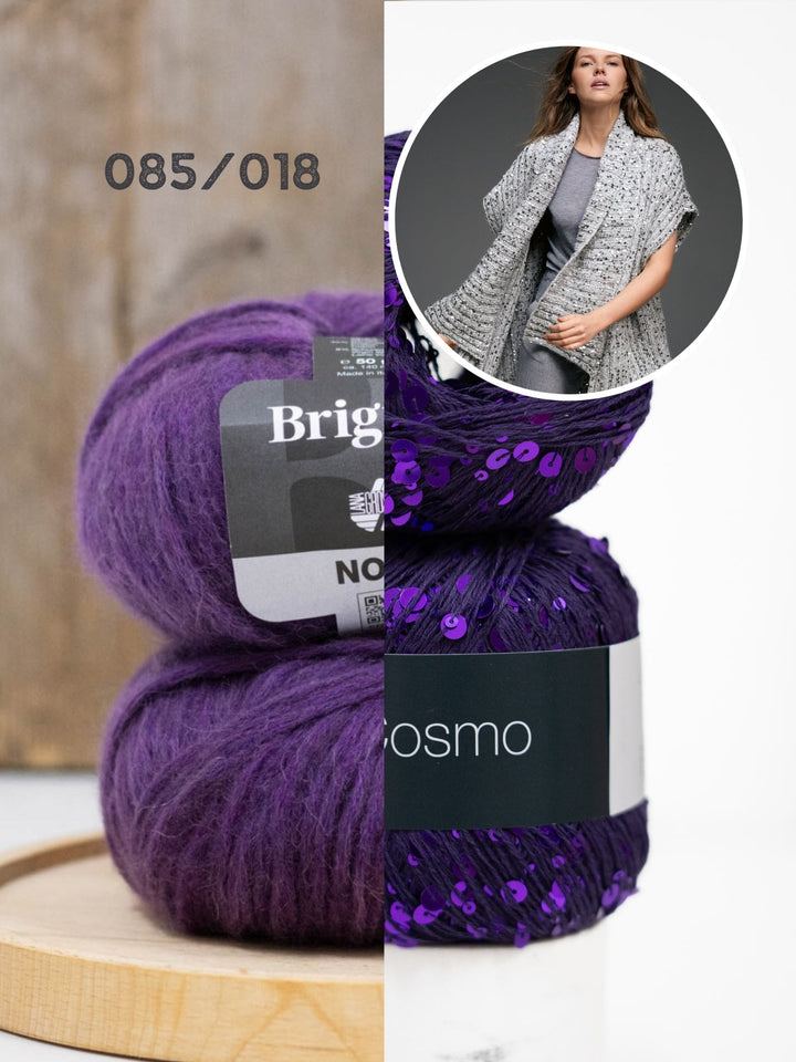 Strickpaket Brigitte No. 2 &amp; Cosmo Weste