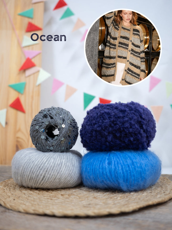 Strickpaket Orsetto Mohair di Gio Brigitte No. 2 Cosmo Jacke