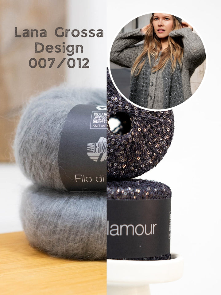 Häkelpaket Filo di Gio Glamour Gitterschal